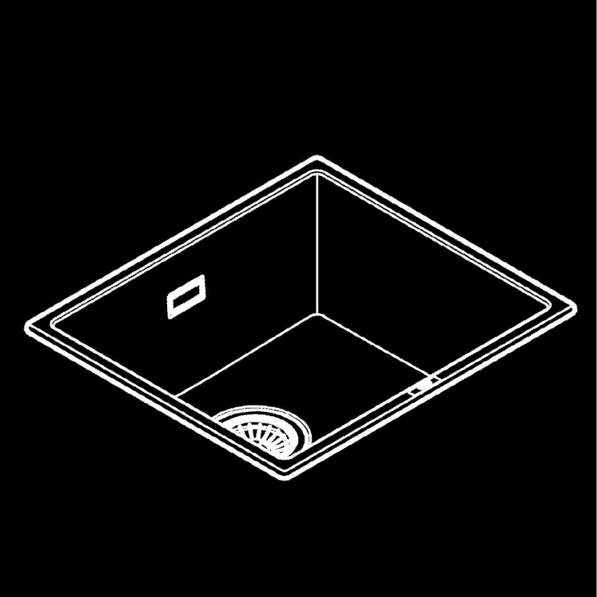 GROHE 31653AP0 - Diskho K700U 457 × 406 mm sten/svart