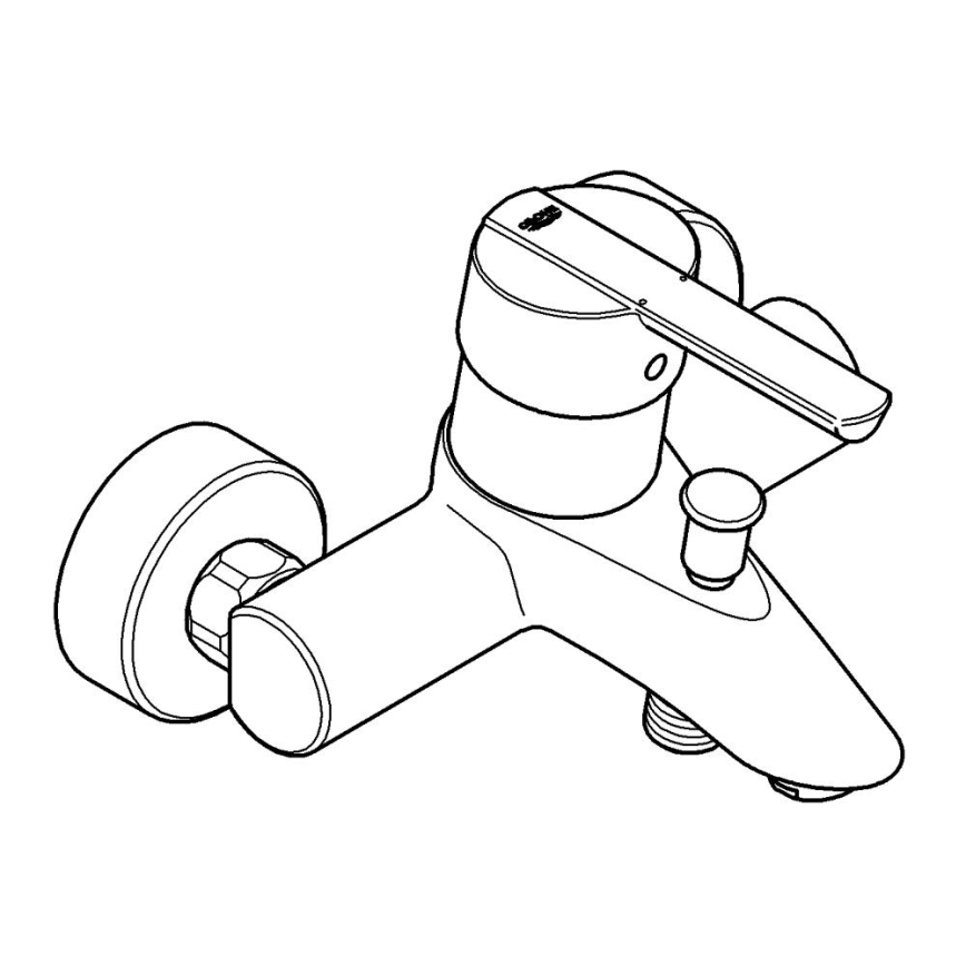 GROHE 32269000 - Badkarsblandare FEEL DN 15, polerad krom