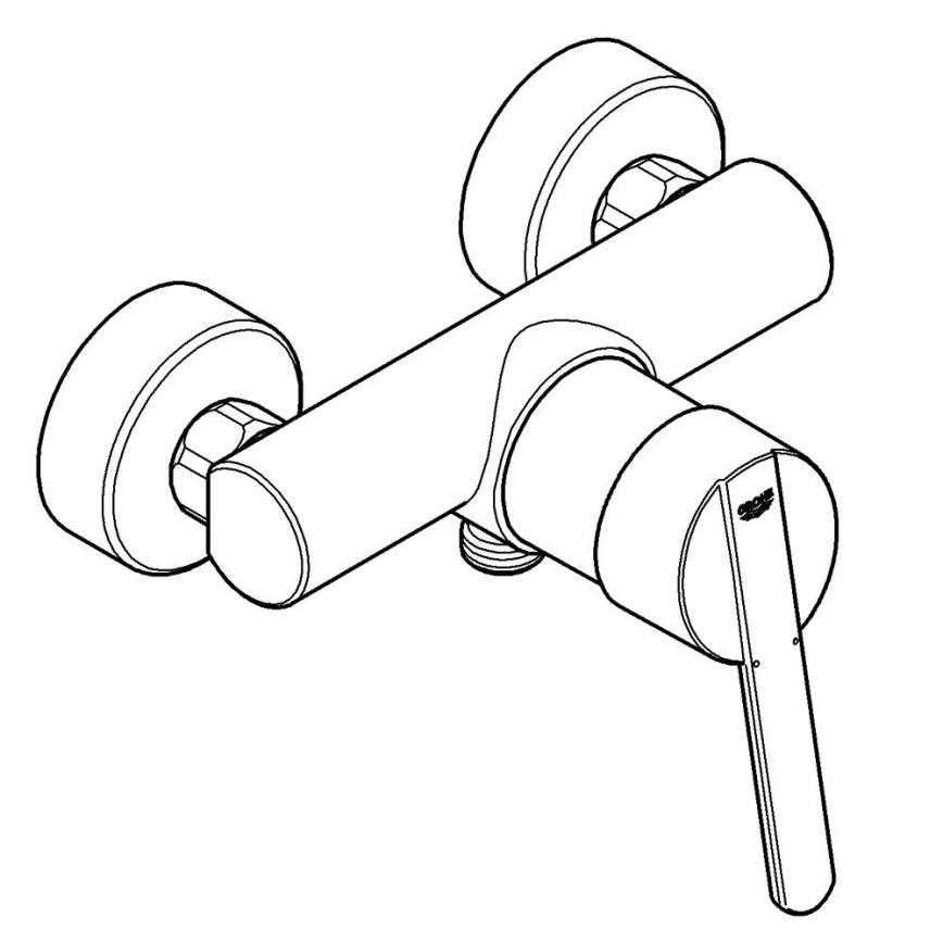 GROHE 32270000 - Duschblandare FEEL DN 15 blank krom