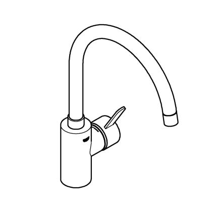 GROHE 32843002 - Köksblandare EUROSMART COSMOPOLITAN blank krom