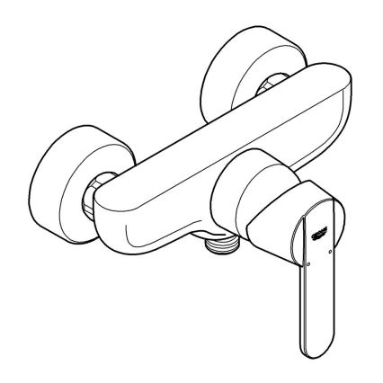 GROHE 32888000 - Duschblandare GET DN 15, blank krom