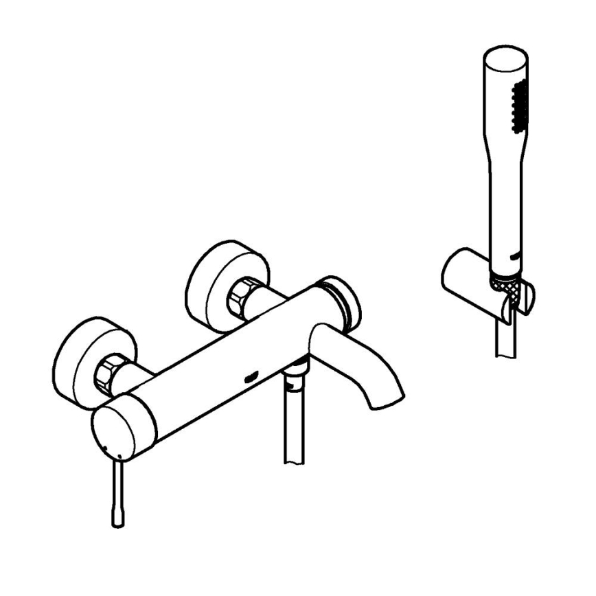 GROHE 33628001 - Badkarsblandare ESSENCE DN 15 polerat krom