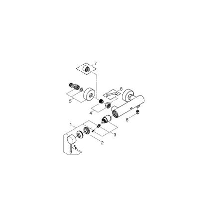 GROHE 33636001 - Duschblandare ESSENCE, polerad krom