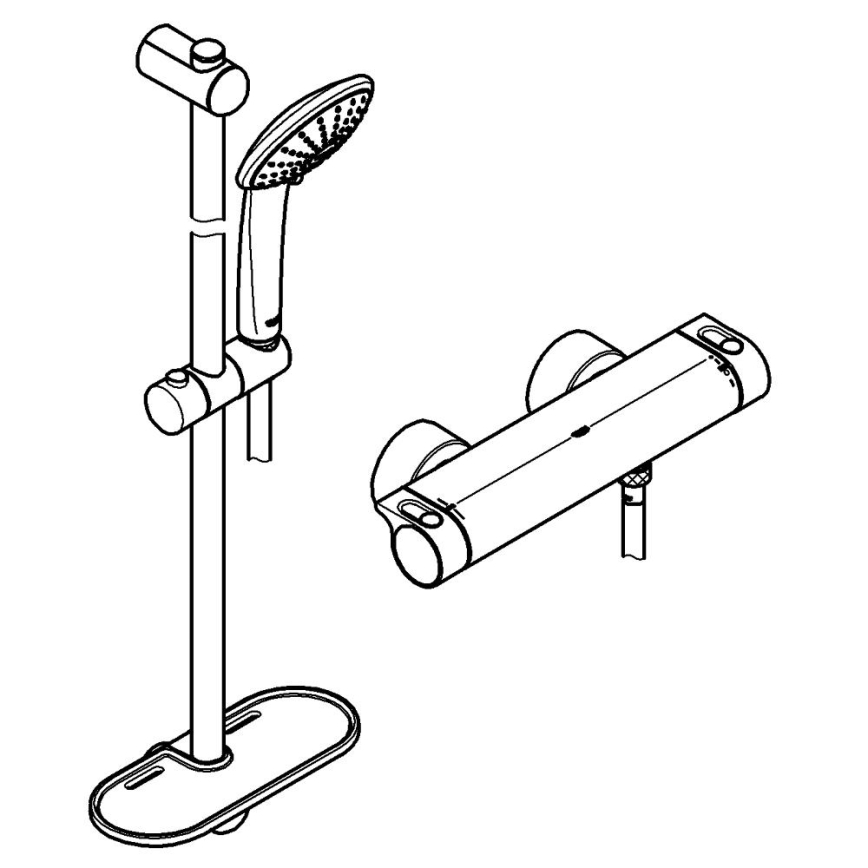 GROHE 34195001 - Termostatblandare GROHTHERM 2000 med EUPHORIA 110-set krom