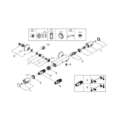 GROHE 34229002 - Termostatisk duschblandare PRECISION TREND DN 15 krom