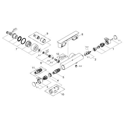 GROHE 34469001 - Termostatisk duschblandare GROHTHERM 2000 DN 15 krom