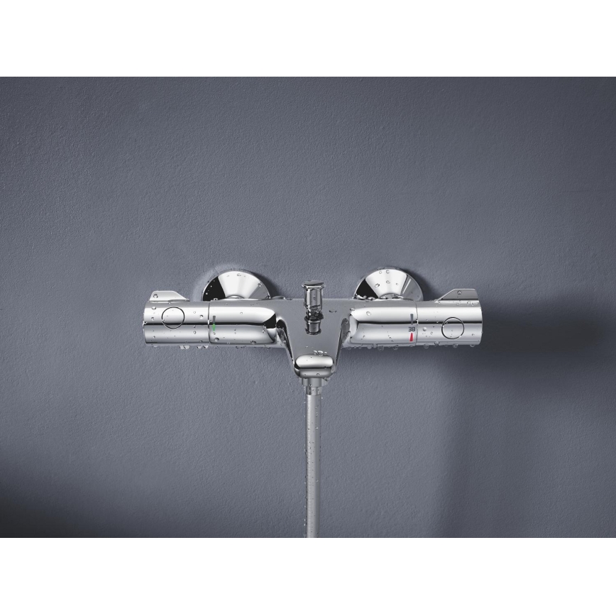 GROHE 34567000 - Termostatstyrd badkarsblandare GROHTHERM 800 DN 15 i blank krom