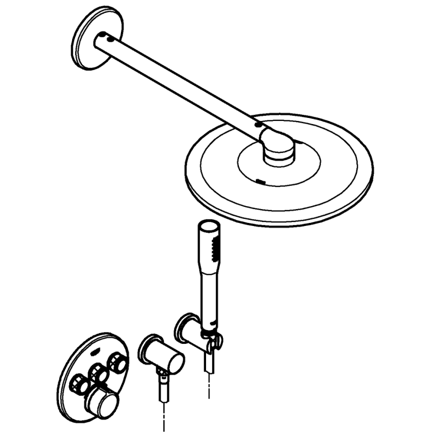 GROHE 34709000 - Duschset SMARTCONTROL Perfect polerad krom