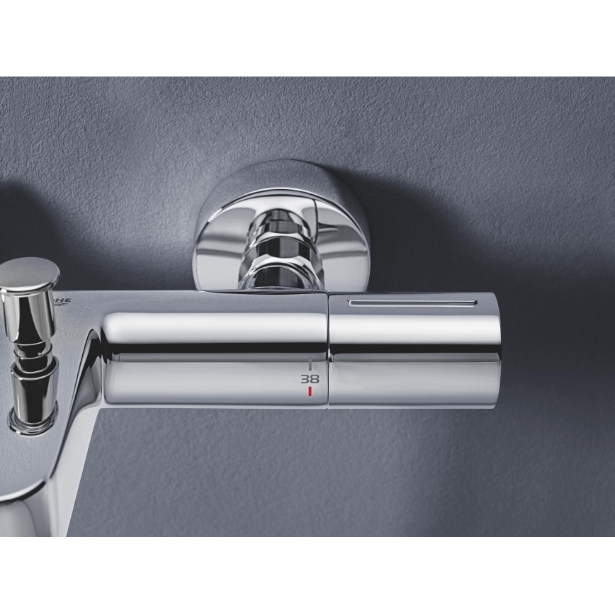 GROHE 34774000 - Termostatisk badkarsblandare PRECISION GET DN 15, blank krom