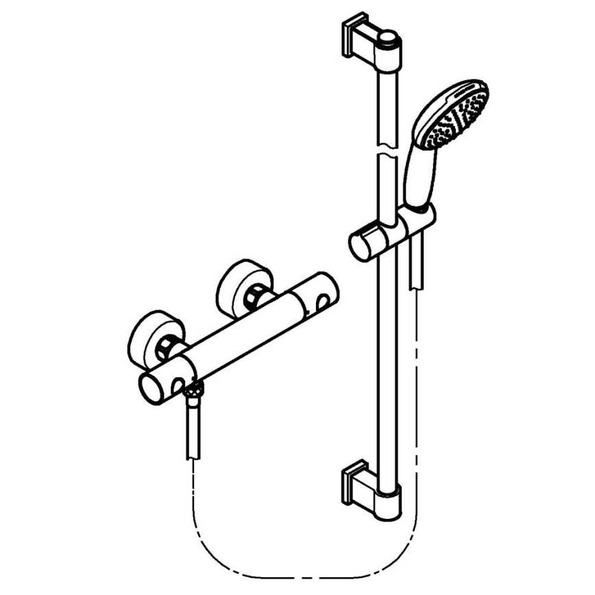 GROHE 34857000 - Termostatisk duschblandare PRECISION GET 12” blank krom