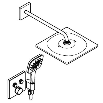 GROHE 34876000 - Duschsystem PRECISION SMARTCONTROL 310 × 310 mm krom