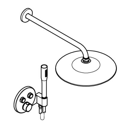 GROHE 34878000 - Duschsystem PRECISION SMARTCONTROL 260 mm blank krom