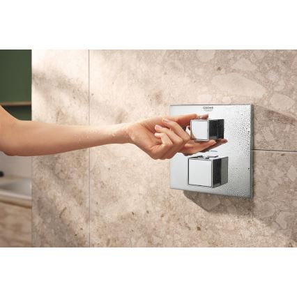 GROHE 34879000 - Infällt duschsystem PRECISION CUBE 310 × 310 mm, krom