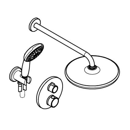 GROHE 34883000 - Duschsystem PRECISION VITALIO START 250 polerad krom
