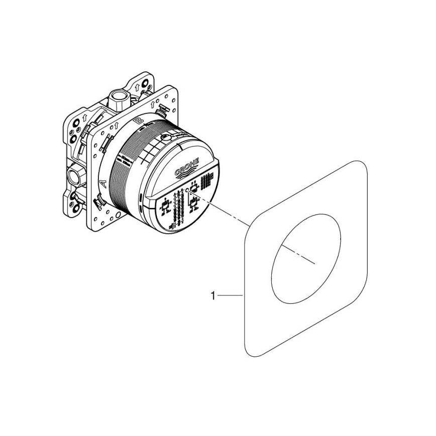 GROHE 35600000 - Universell inbyggnadskropp RAPIDO SMARTBOX DN 15 krom