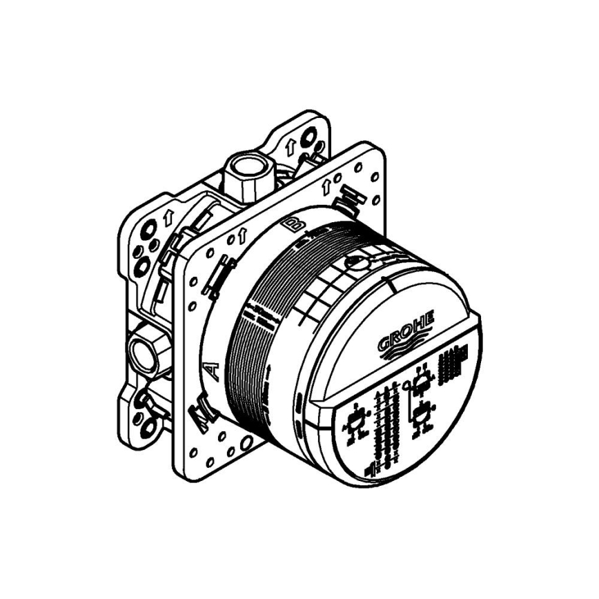 GROHE 35600000 - Universell inbyggnadskropp RAPIDO SMARTBOX DN 15 krom