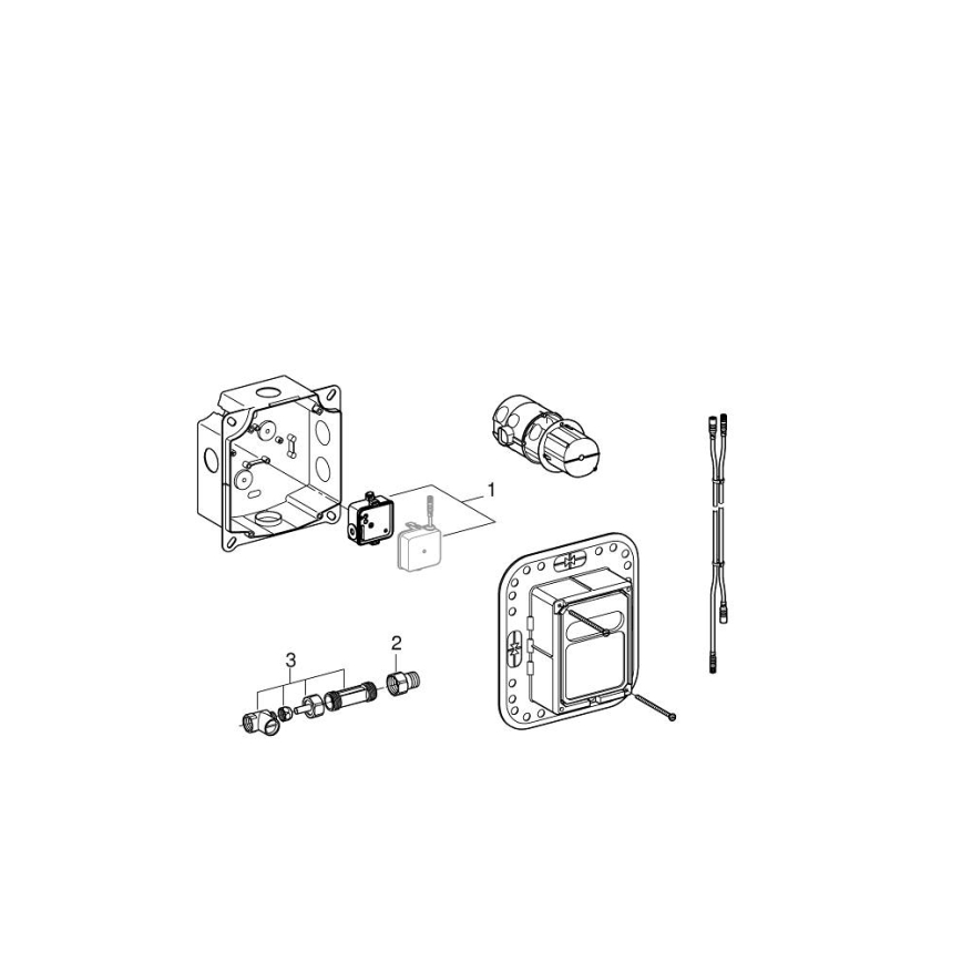 GROHE 36264001 - Dold inbyggnadssats ESSENSE E, polerad krom