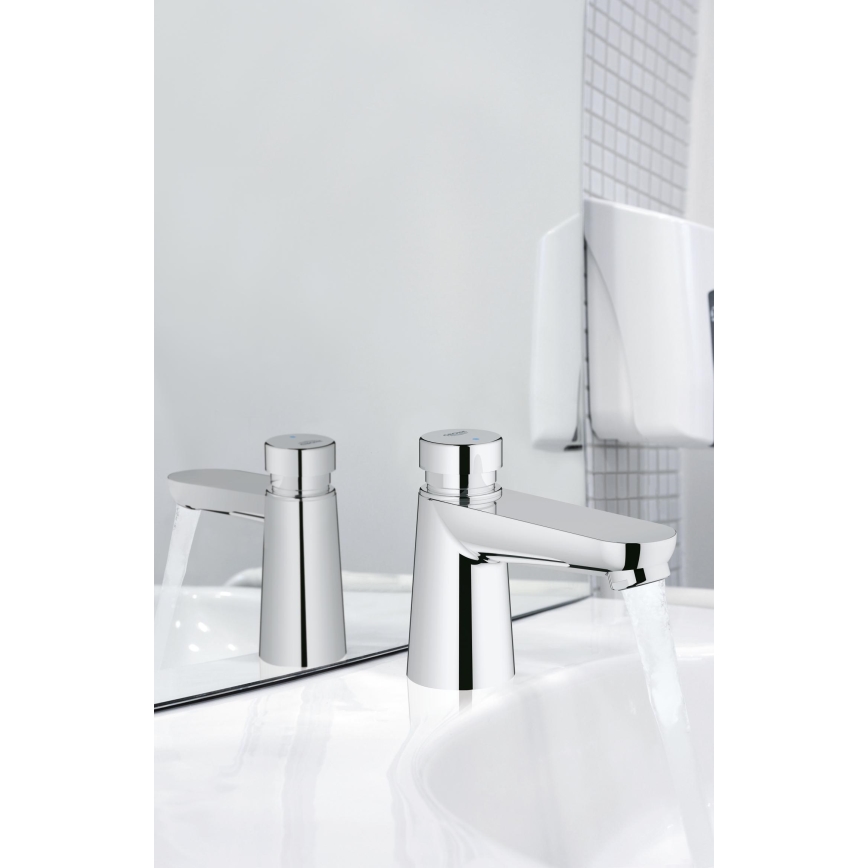 GROHE 36265000-Självstängande stående ventil EUROECO COSMOPOLITAN T DN 15 krom