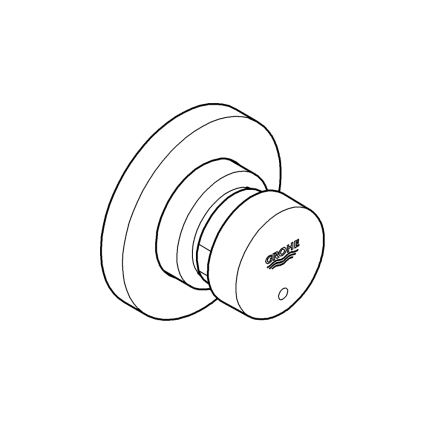 GROHE 36268000-Självstängande genomströmningsventil EUROECO COSMOPOLITAN T DN 15 krom