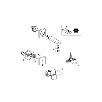GROHE 36442000 - Infraröd elektronisk blandare EUROCUBE E i polerad krom
