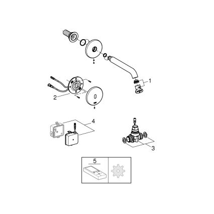 GROHE 36447000 - Infraröd elektronisk blandare ESSENCE E 182 mm blank krom