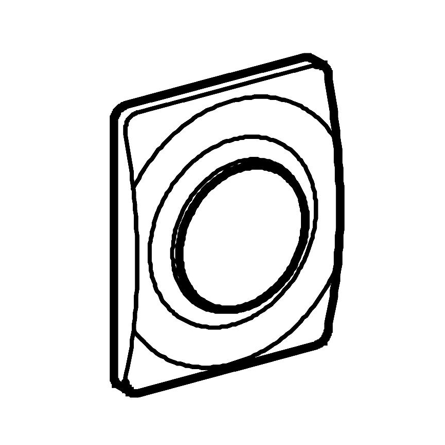 GROHE 37018SH0 - Spolknapp SURF 116 × 144 mm vit