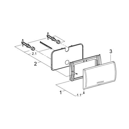 GROHE 37053SH0 - Spolknapp CLASSIC 330 × 190 mm vit