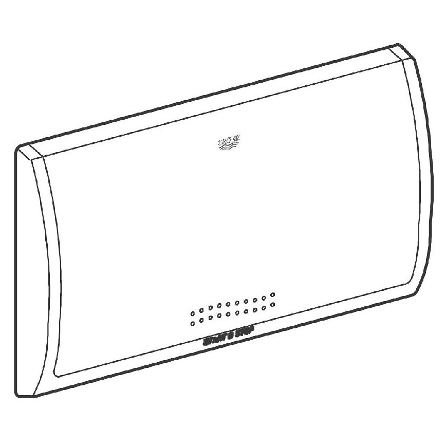 GROHE 37053SH0 - Spolknapp CLASSIC 330 × 190 mm vit