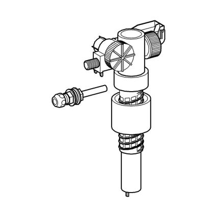 GROHE 37092000 - Fyllningsventil 38” blank krom