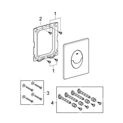 GROHE 38505000 - Spolplatta SKATE AIR 156 × 197 mm polerad krom