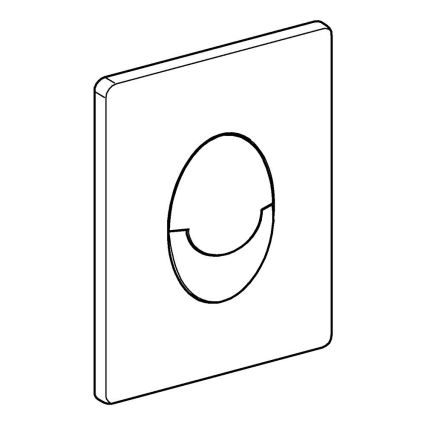 GROHE 38505P00 - Spolknapp SKATE AIR 156 × 197 mm mattkrom