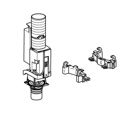 GROHE 38736000 - Konverteringssats för dubbelspolning GD 2, polerad krom