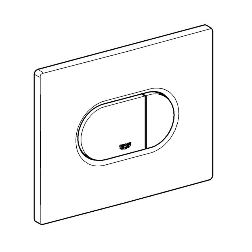 GROHE 38858SH0 - Spolningsknapp ARENA COSMOPOLITAN 156 × 197 mm vit