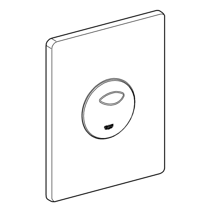 GROHE 38862SH0 - Spolplatta SKATE 156 × 197 mm vit