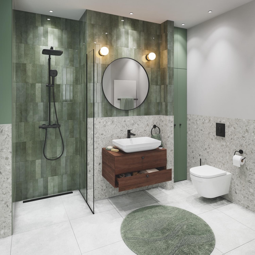 GROHE 38964KF0 - Spolknapp START 156 × 197 mm Phantom svart