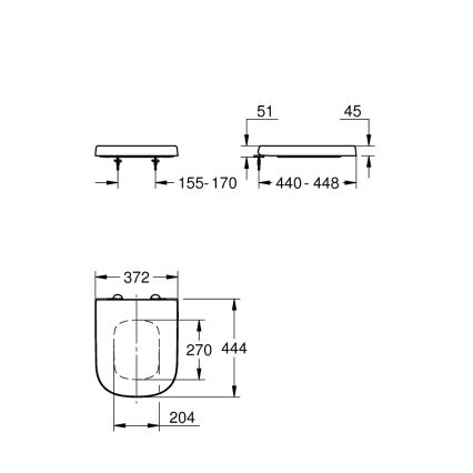 GROHE 39330002 - Toalettsits EURO CERAMIC durovit