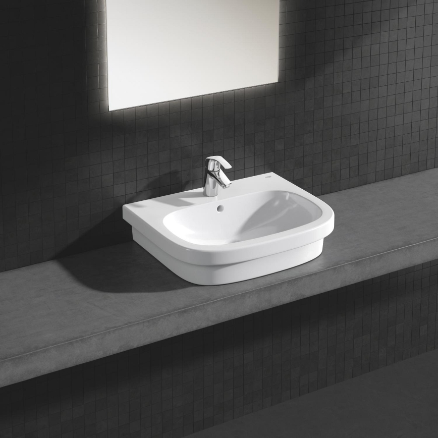 GROHE 39337000 - Påliggande tvättställ EURO CERAMIC 600 × 480 mm keramik/vit