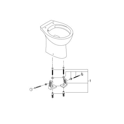 GROHE 39430000 - Golvstående WC BAU CERAMIC 515 x 356 x 406 mm keramik/vit