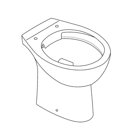 GROHE 39430000 - Golvstående WC BAU CERAMIC 515 x 356 x 406 mm keramik/vit