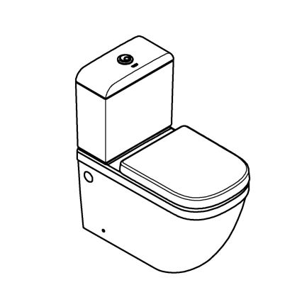 GROHE 39462000 - WC-set EURO CERAMIC 67,5 x 37,4 x 77,4 cm keramik/vit