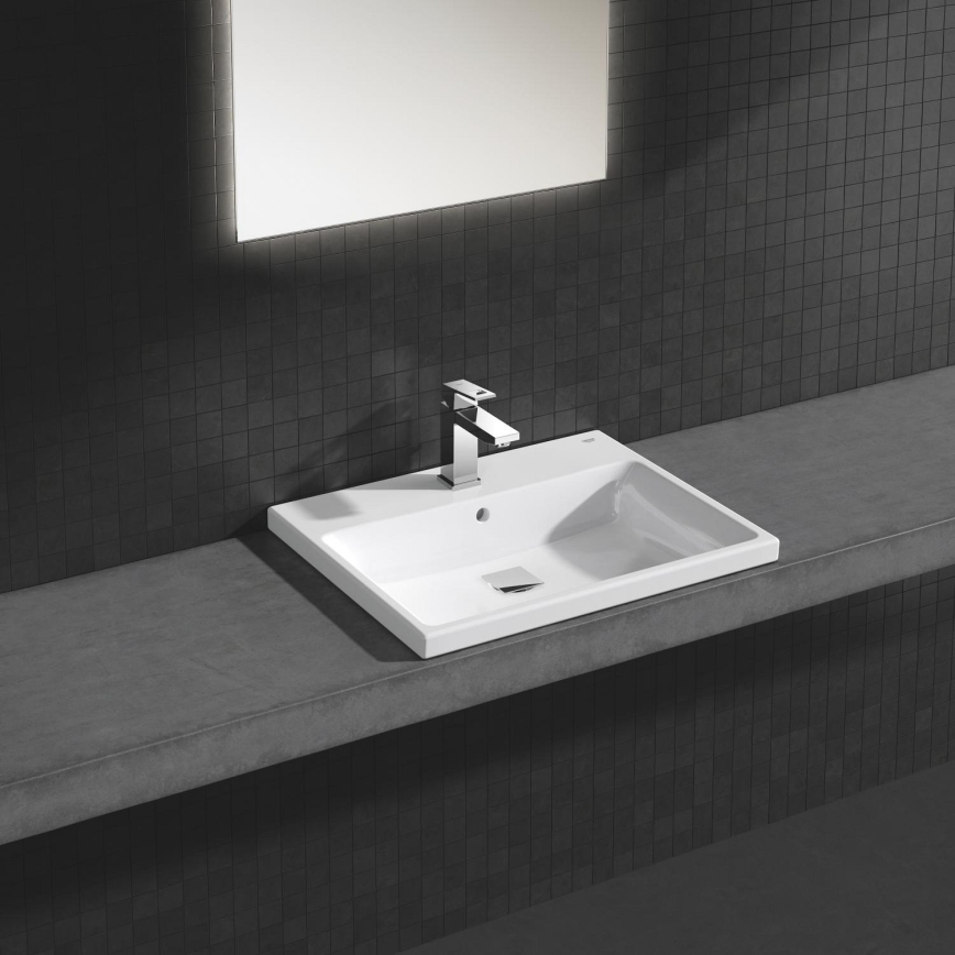 GROHE 3947900H - Tvättställ CUBE CERAMIC 600 × 490 mm keramik/vit