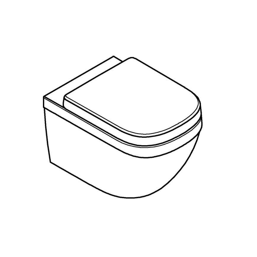 GROHE 39554000 - Vägghängd WC-stol EURO CERAMIC 540 × 374 mm, keramik/vit