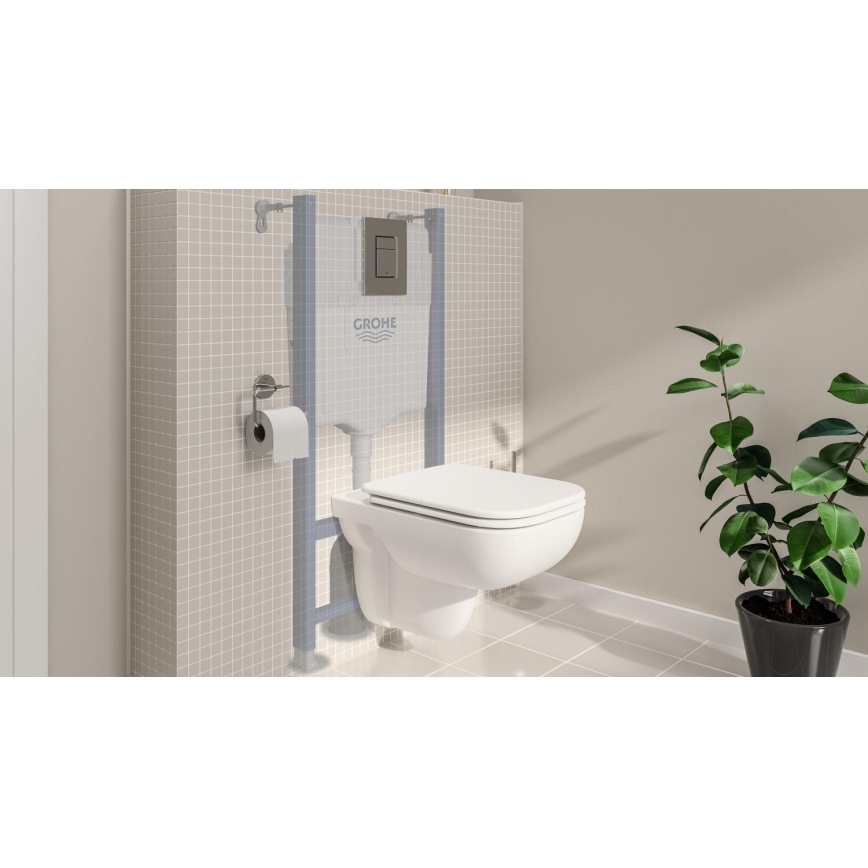 GROHE 39816000 - Komplett WC-set SOLIDO COMPACT 1,13 m, keramik/vit
