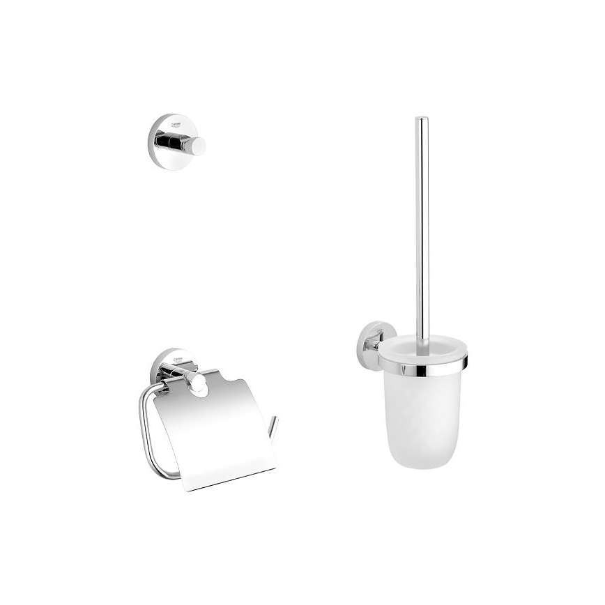 GROHE 40407001 - ESSENTIALS tillbehörsset, blank krom