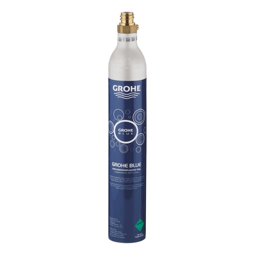GROHE 40422000 - Kolsyreflaska GROHE BLUE 425 g CO2 (4 st) i rostfritt stål