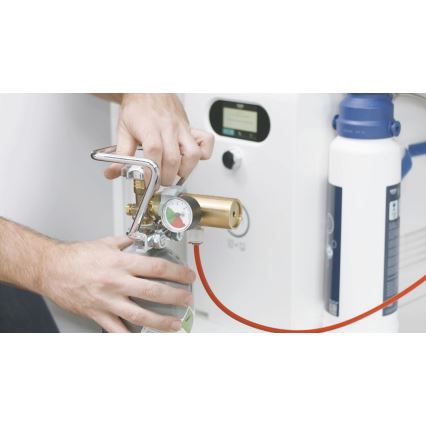 GROHE 40423000 - Startkit CO2-flaska GROHE BLUE 2 kg, rostfritt stål