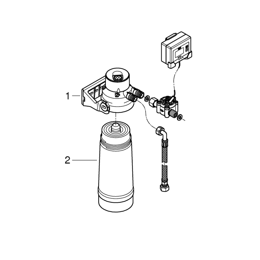 GROHE 40438001 - Startset med filter S för GROHE BLUE, blank krom