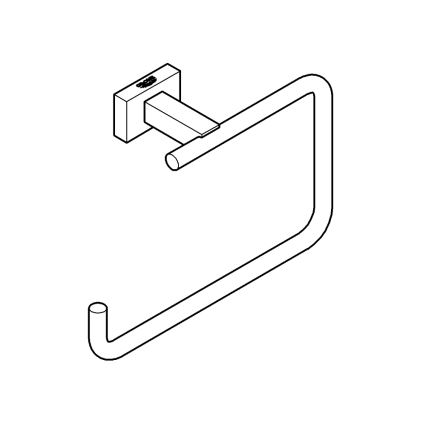 GROHE 40510001 - Handdukshållare ESSENTIALS CUBE 188 mm, polerad krom