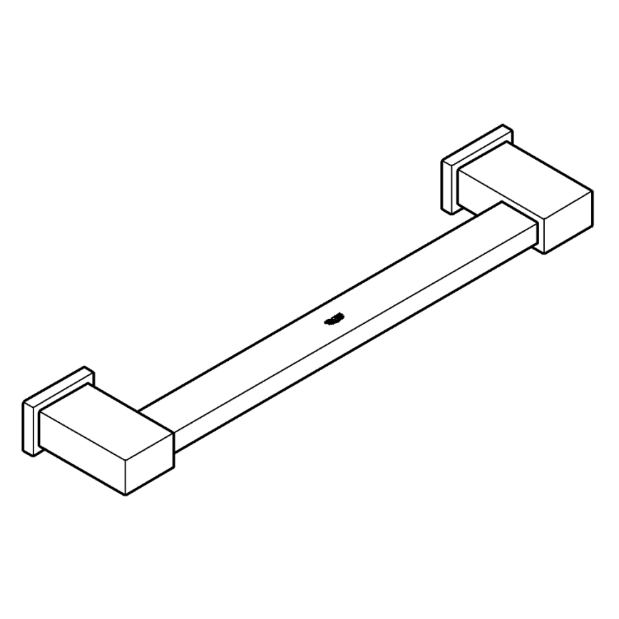 GROHE 40514001 - Handdukshängare ESSENTIALS CUBE 392 mm blank krom