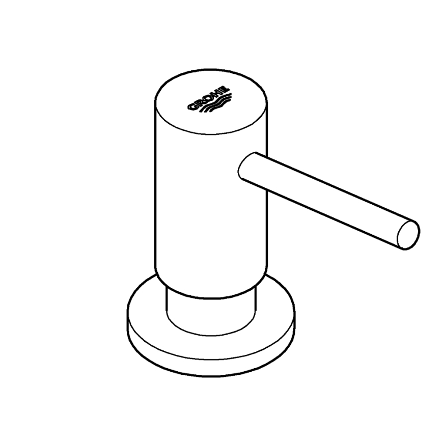 GROHE 40535000 - COSMOPOLITAN tvåldispenser 500 ml blank krom